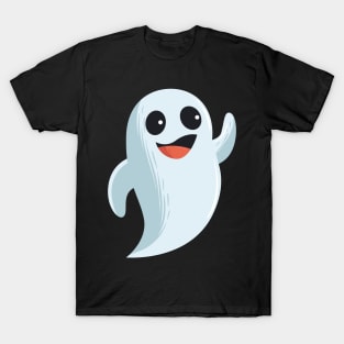 funny cute lovely ghost - Halloween costume T-Shirt